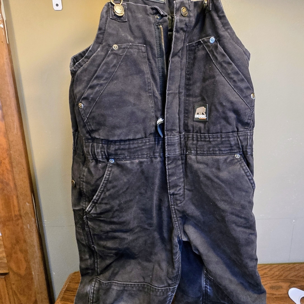 Berne Kida Black Insulated Overalls